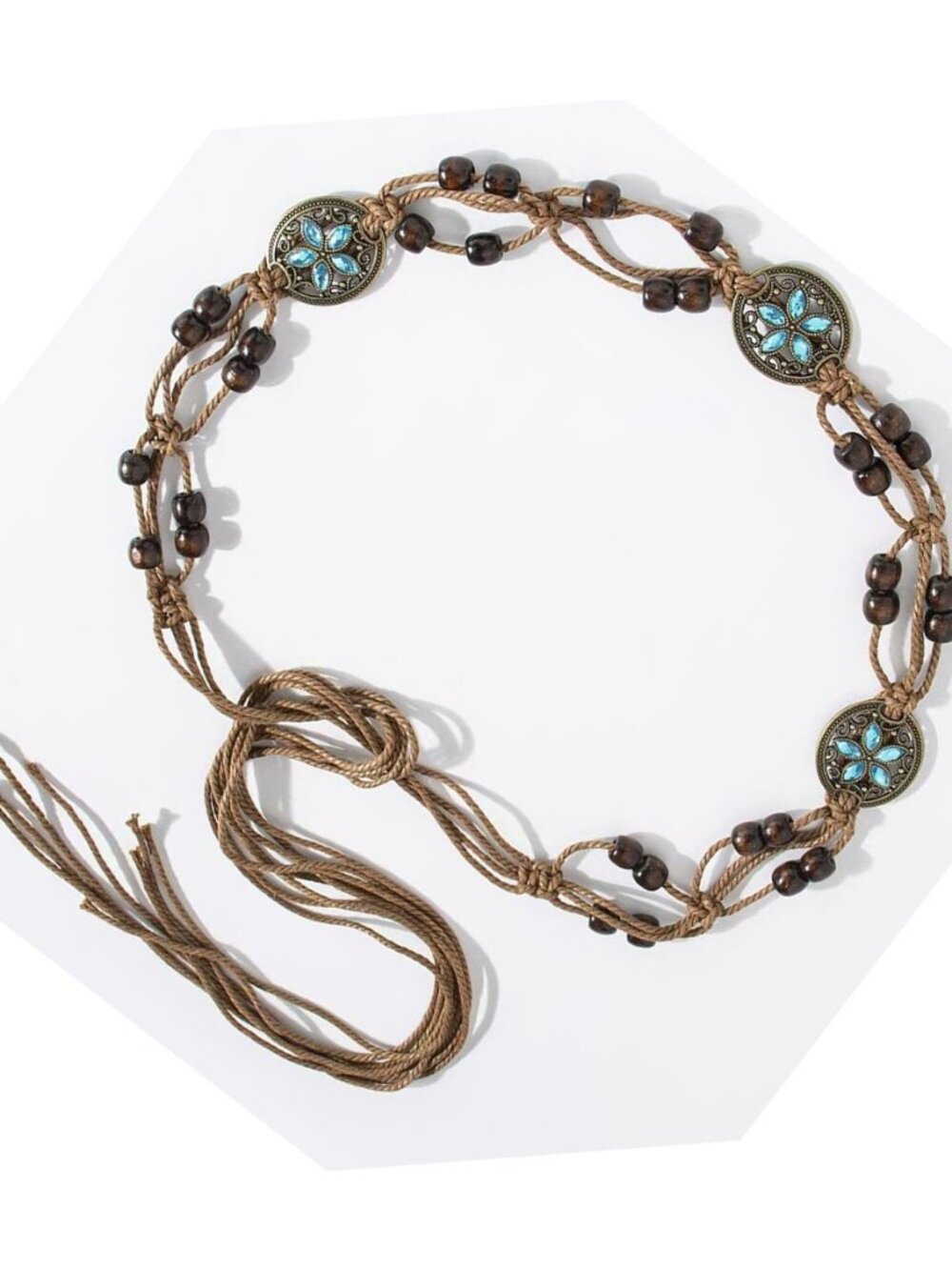 Bohemian Country Sytle Rope,Boho Waist Belt for Women Girls,Western Belt for